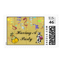 Yellow Block Confetti Party Set Stamp