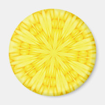 Yellow Blossom Fractal Magnets