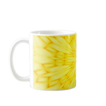 Yellow Blossom Fractal Mugs