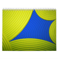Yellow & Blue Calendar (July 2010 - June 2011)