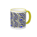 Yellow & Blue Designer Mug mugs