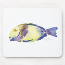 Yellow/Blue Fish Mousepad mousepads