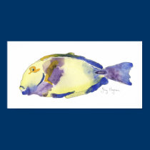 Yellow/Blue Fish Posters & Prints