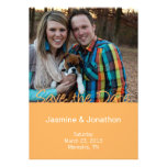 Yellow + Blue Photo Save the Date Wedding Cards invitations