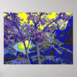 yellow blue purpleness posters