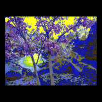 yellow blue purpleness posters