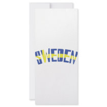 yellow blue sweden icon personalized rack card