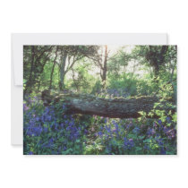 Yellow Bluebell wood, Howe Park Wood, Milton Keyne Personalized Invitation