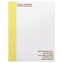 yellow border business letterhead by DonnaGrayson yellow border business letterhead