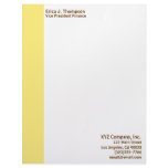 yellow border business personalized letterhead
