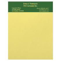 yellow border business letterhead by DonnaGrayson yellow border business letterhead