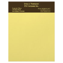 yellow border business letterhead by DonnaGrayson yellow border business letterhead