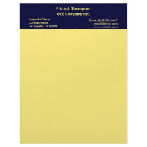 yellow border business letterhead by DonnaGrayson yellow border business letterhead