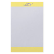 yellow border monogram stationery by DonnaGrayson yellow border monogram stationery
