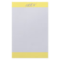 yellow border monogram stationery