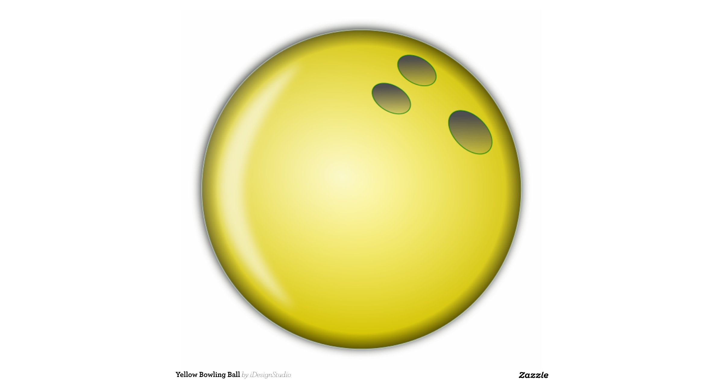 Yellow Bowling Ball Standing Photo Sculpture Zazzle