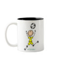 Yellow Boys Soccer Mug by stick_figures Yellow Boys Soccer Mug