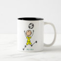 Yellow Boys Soccer Mug by stick_figures Yellow Boys Soccer Mug
