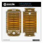 Yellow Bronze line pattern HTC myTouch 3G Skin