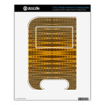 Yellow Bronze line pattern Decals For VTech V.Reader