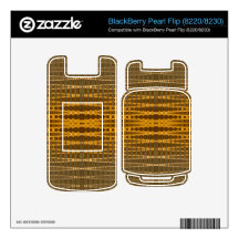 Yellow Bronze line pattern Skins For BlackBerry