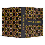 yellow brown circles binders