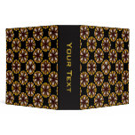 yellow brown circles binders