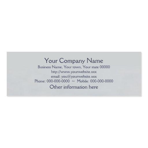 Yellow brown dragonfly business card (back side)