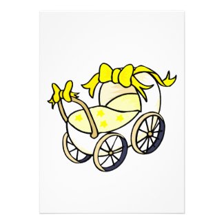 Yellow Buggy Personalized Invitation