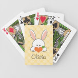 Yellow Bunny Rabbit Bicycle® Playing Cards