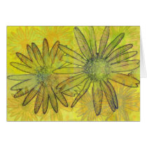 Yellow Burst Greeting Card by kvhdesigns Yellow Burst Greeting Card