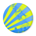 Yellow Burst Magnet