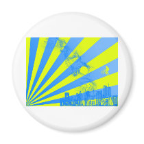 Yellow Burst Magnets