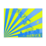 Yellow Burst Post Card