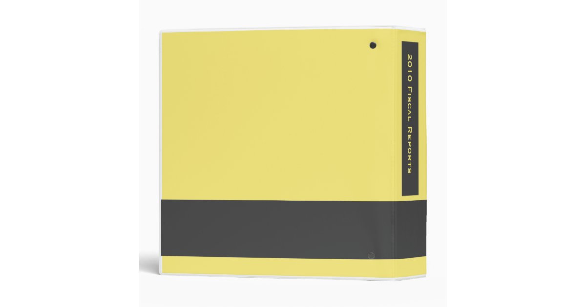 yellow business 3 ring binder Zazzle