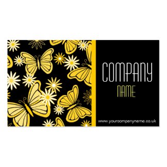 Yellow Butterflies Business Card