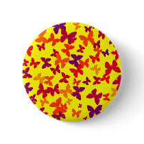 Yellow Butterfly Button