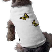 Yellow Butterfly Dog Shirt pet clothing