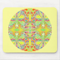 "Yellow Butterfly Mandala" Mousepad by Aquavel "Yellow Butterfly Mandala" Mousepad