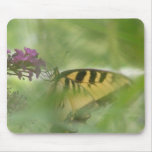 Yellow Butterfly Mouse Pad