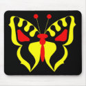 Yellow Butterfly mousepads by lonvig Yellow Butterfly mousepads