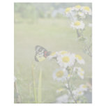 Yellow Butterfly on flowers, central Nepal flowers letterhead