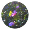 Yellow Butterfly on Pink Rose of Sharon sticker