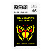 Yellow Butterfly Postage Stamps