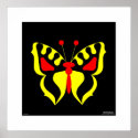 Yellow Butterfly posters