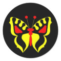 Yellow Butterfly stickers