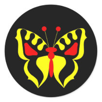 Yellow Butterfly stickers