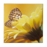 Yellow Butterfly Tile tiles