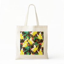 Yellow Butterfly Tropical Bag or tote by INTHEPRESENT Yellow Butterfly Tropical Bag or tote