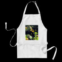 Yellow Butterfly Upclose aprons